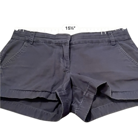 J. Crew Chino Broken-In‎ 100% Cotton Gray Mid Rise Shorts Sz 4 - Picture 9 of 11